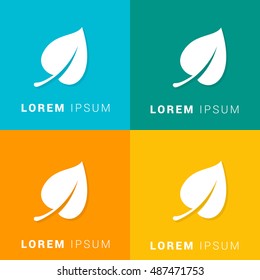 Leaf Four Color Material Designed Icon / Logo