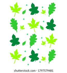 Leaf frame creative illustration design for background, banner, invitation.