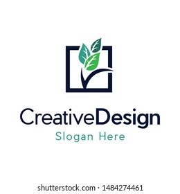 Leaf Frame Garden Naturally Logo