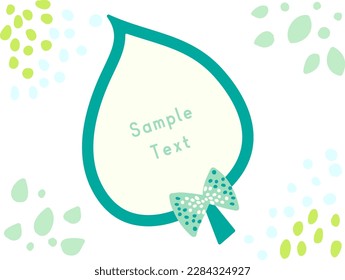 A leaf frame.
This is a background of fresh green season.
It can be used for advertisements, flyers, banners, cards, etc.