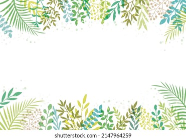 Leaf frames of various shapes
Green version
