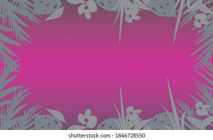 Leaf framing for banners or templates