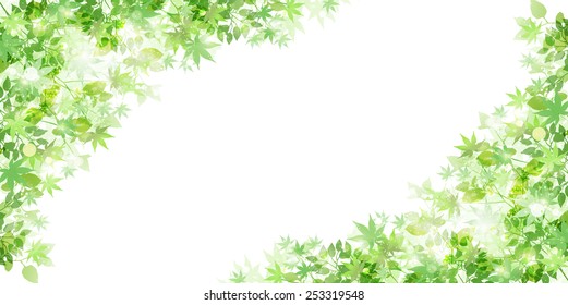Fondo verde fresco de hoja