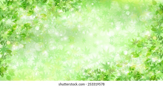 Leaf fresh green background
