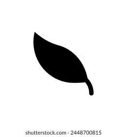 Leaf. Fresh Organic Product flat vector icon. Simple solid symbol isolated on white background