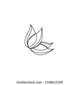 leaf full color logo template