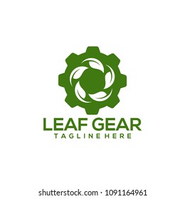 Leaf Gear Logo Design