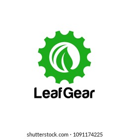 Leaf Gear Logo Design