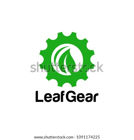 Leaf Gear Logo Design