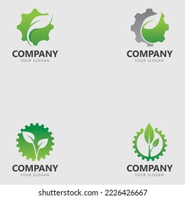 Inspiración De Diseño De Logotipo De Hojas Y Ojos