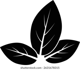 leaf glyph icon featuring minimalist and nature-inspired designs. Perfect for eco-friendly branding, sustainability projects, organic products, and environmental themes