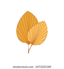 leaf gold leaves cartoon. en paper, texture foil, abstract glitter leaf gold leaves sign. isolated symbol vector illustration