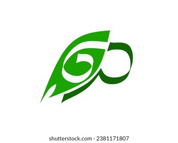 Leaf GP letter logo with modern design