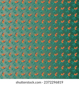 Leaf with gradients Seamless Pattern Design