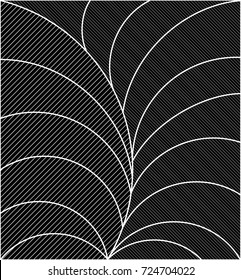 Leaf grain pattern vector design black and white