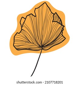 leaf graphic design vector illustration, art tattoo sketch, hand draw, print use