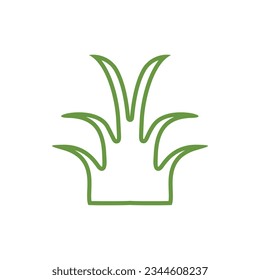 Elemento vector recolectable de plantas de pasto hoja