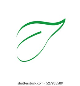 Leaf green ecology icon vector illustration graphic design