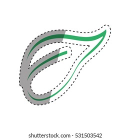 Leaf green ecology icon vector illustration graphic design