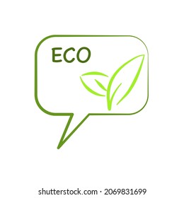 Leaf green economy icon vector for design 
