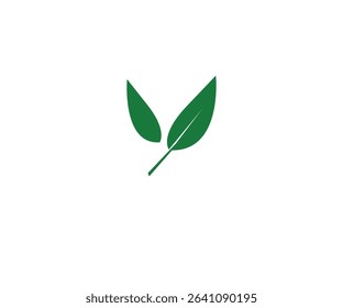 leaf green graphic design logo