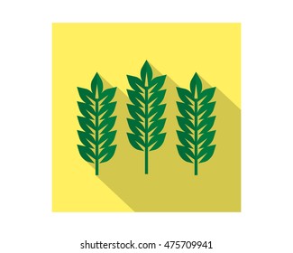 leaf green harvest agriculture farmer image vector logo symbol icon