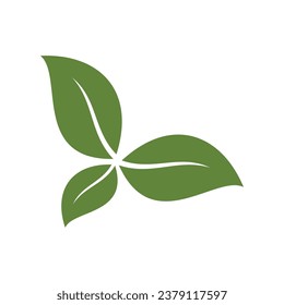 leaf green icon logo design vector template illustration. EPS 10