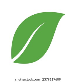 leaf green icon logo design vector template illustration. EPS 10