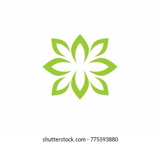 leaf green icon on white background. flat design symbol