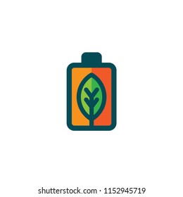 leaf green initials logo template