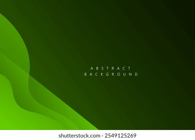 leaf green layer with dark color abstract background. Vector illustration	