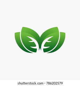 leaf green logo design