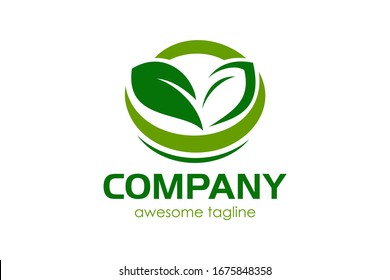 Leaf green for logo design concept, very suitable in various business purposes, also for icon, symbol and many more.