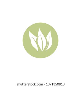 Leaf green logo ecology nature element vector