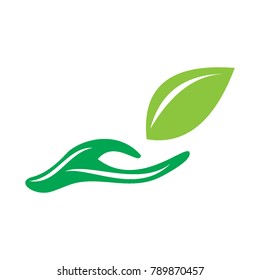 leaf green logo garden