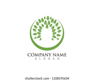 Leaf green logo nature