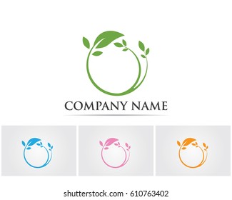 Leaf green logo nature