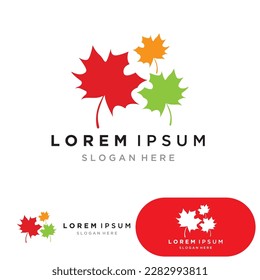 Leaf green logo and symbol vector template