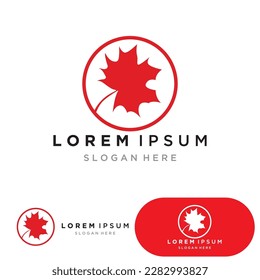 Leaf green logo and symbol vector template