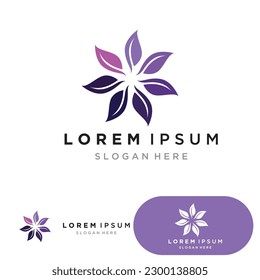 Leaf green logo and symbol vector template