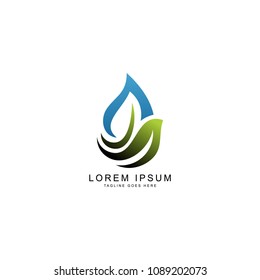leaf green logo template