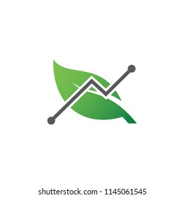 leaf green logo template