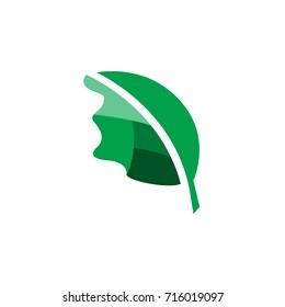 leaf green logo template