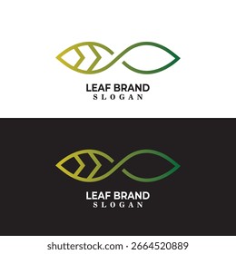 Hoja verde Logo Hojas de Vector