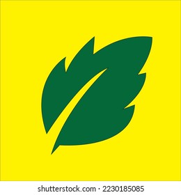 ein grünes Blatt bis zu einem Blatt