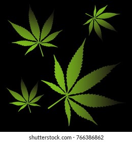 Leaf green natural vector