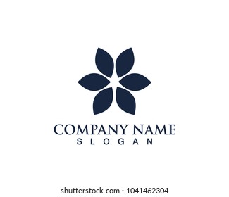 leaf green nature black logo and symbol template Vector 
