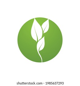 Leaf Green Nature Ecology Element, Vektorgrafik