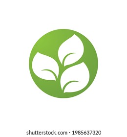Leaf Green Nature Ecology Element, Vektorgrafik