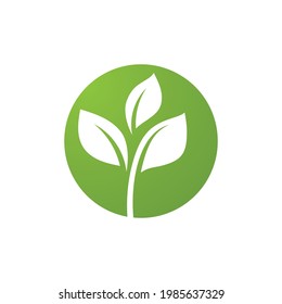 Leaf Green Nature Ecology Element, Vektorgrafik